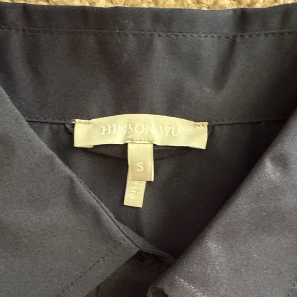 Classic Navy Button-Down Shirt Dress - Picture 2 of 6